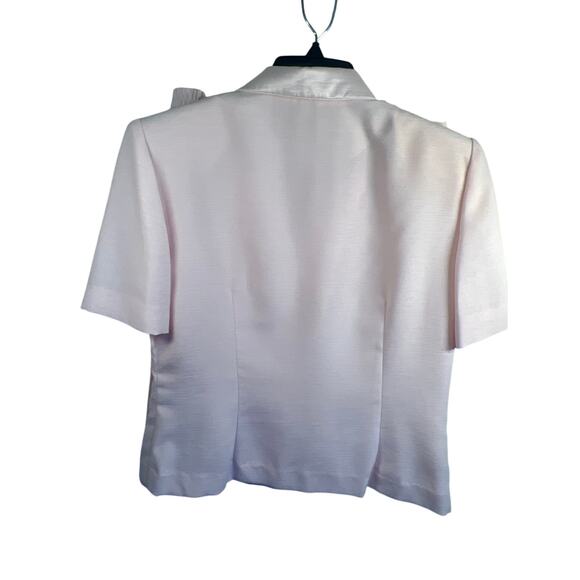 Vtg Leslie Fay Dresses Soft Pink Skirt and Jacket Set Size 8 - Picture 2 of 12